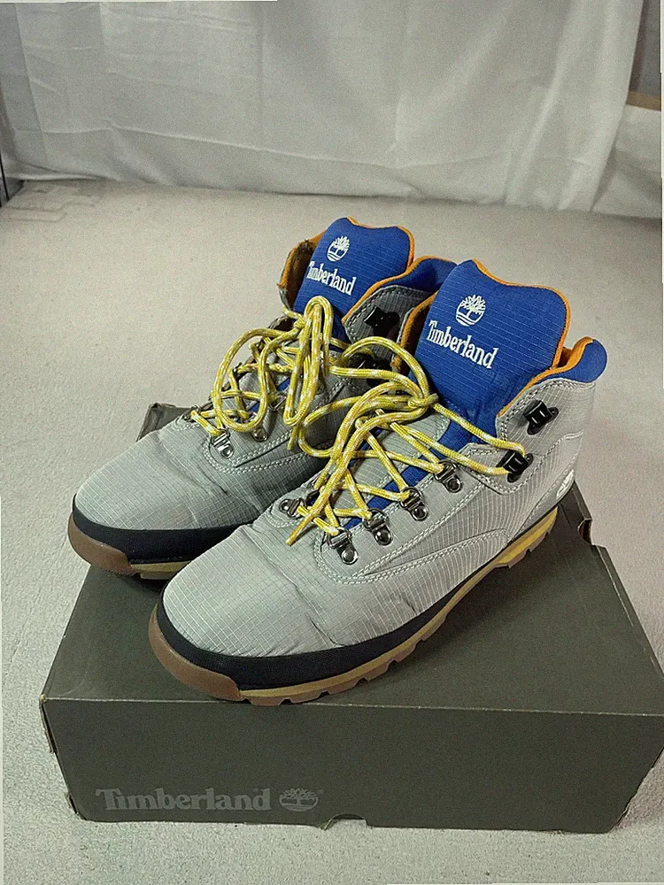 Timberland Boots Mens Size 14 Gray Euro Hiker Trail Ankle Shoe Hiking Work A2Q9D
